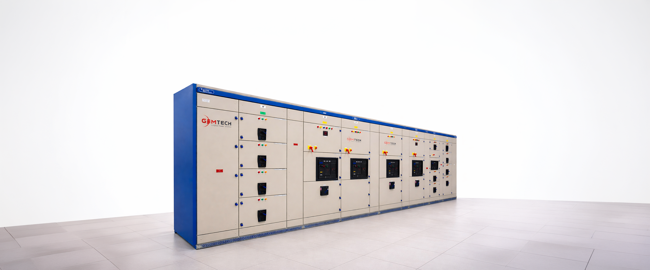 Gemtech franchise-backed TTA panel line in a large white presentation hall